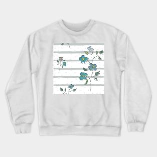 Floral Pattern Crewneck Sweatshirt